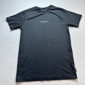 Sonneti London Spellout Logo T Shirt Black Graphic Short Sleeve Mens XL